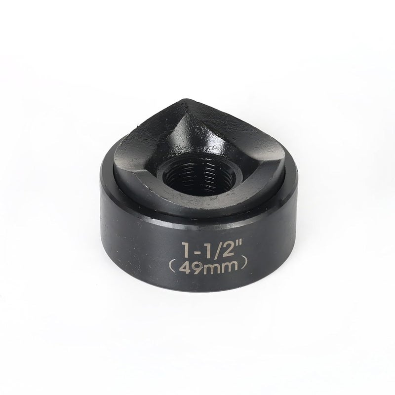 ZUVER 1-1/2" (49mm) Conduit Punch and Die Black Oxide Finish, Work with KO Tools Hydraulic Knockout Driver 3/4"-16UN Thread - Image 4